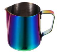 ibasenice Pichet à Lait Inox avec Bec Fin pour Mousse de Lait Cruche Acier Inoxydable Graduée Pichet Mousseur Ergonomique pour Latte Art et Café Maison