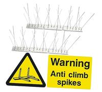 ibasenice Pics Anti-Oiseaux Acier Inoxydable pour Clôture Barrières Jardins Empêchant Les Oiseaux De Nicher Résistants Et Pratiques