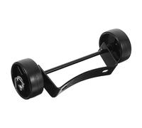 ibasenice Pièce de Rechange pour Chauffage à Gaz de Terrasse Roue Mobile Accessoire Solide en Plastique et Fer Déplacement Facile pour Chauffage Extérieur