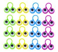 ibasenice Pièces Anneaux Écarquillés à Doigt Éducatifs Plastique pour Garçon Fille Activités Améliorez les Relations Parents Garçon Fille Couleur Aléatoire