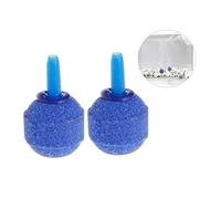 ibasenice Pierre à Air Diffuseur à Bulles pour Aquarium, Lot de 10 Sphériques 20mm, Matériau Minéral Bleu, Diffusion D’oxygène, Accessoire Aquarium Poisson, Usage Aquariophilie
