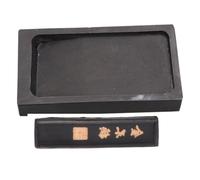 ibasenice Pierre à Encre pour Calligraphie Chinoise Compacte avec Bâton D'encre Réutilisable, pour Apprendre la Calligraphie et Décorer Votre Salle de Lecture