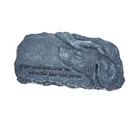 ibasenice Pierre Tombale pour Animaux de Compagnie Résine Statue Commémorative Durable et Étanche pour Honorer la Mémoire de Votre Animal Décoration de Jardin Ange Souvenir Touchant pour