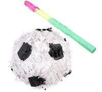 ibasenice Piñata Football Décorations de Fête d'Anniversaire Lot de 2 Pinata Ballon de Football de Frappe Articles de Fête pour Garçon et Filles et Adultes Thème Coupe Monde Papier