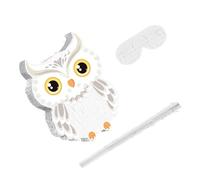 ibasenice Pinata Hibou Jungle avec et Bandeau Jeu de Fête pour Garçon Fille Décoration Anniversaire Halloween et Graduation Thème Animaux Forêt