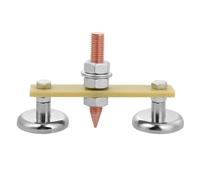 ibasenice Pince Magnétique Double Face pour Soudage Électrolytique, Outil Professionnel pour Carrosserie Voiture, Fixation Stable et Solide, Compatible Machines Mécaniques Auto, Accessoires