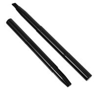 ibasenice Pinceaux à Sourcils Anguleux Mini 2pcs Double-face Brosse Biseautée en Fibres Synthétiques Ultra-douces, Design Exquis Portable pour Maquillage Précis