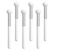 ibasenice Pinceaux Correcteurs de Maquillage Doux Peau Champignon en Éponge Blanche Lot de 6 Portable, Voyage et Usage Professionnel