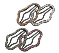 ibasenice Pinces à Cheveux Nuage Design Délicat avec Cristaux Accessoires Coiffure 4 Pièces Antidérapantes pour Femmes et Filles pour Usage Quotidien et Fêtes