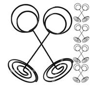 ibasenice Pinces à Marque-Place pour Fixation Rapide Lot de 12 en Acier Carbone Noir Design Clip Support Décoratif Élégant pour Table Setting et Événements