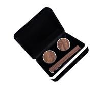 ibasenice Pinces Cravate et Boutons de Manchette Bois Massif pour Homme Accessoires de Chemise Durables et Élégants Fixateur de Cravate et Boutons Manchette pour Costume Cadeau Affaires