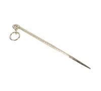 ibasenice Piquet d'attache pour Bétail Et Chiens 50cm Grand Modèle 2 Anneaux Camping Animaux De Compagnie Fixation Robuste Et Pratique