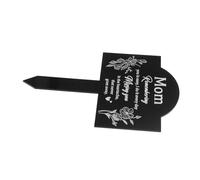 ibasenice Piquet de Commémoration Acrylique Étanche pour Cimetière et Jardin Décoration pour Tombes et Extérieurs