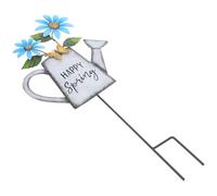 ibasenice Piquets De Jardin Enfichables pour Bouilloire Décoration De Pelouse Grand Pot Décoratif D'Extérieur Décoration Insérée dans Le Sol Ornement De Pelouse Ornement De