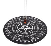 ibasenice Planche Divinatoire en Caoutchouc Pendule, Accessoire de Radiesthésie pour Décoration de Centre de Table et Espace de Voyance