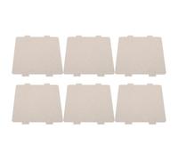 ibasenice Plaque Mica pour Micro-ondes 6pcs, Accessoire de Réparation Isolation Haute Température et Protection la Combustion, Couverture de Guide D'ondes Argenté