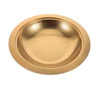 ibasenice Plateau de Collecte en Acier Inoxydable doré pour église, | Plateau d'offrande, objets saints, plateau de communion, pour la communion dans les églises