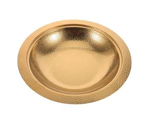 ibasenice Plateau de Collecte en Acier Inoxydable doré pour église, | Plateau d'offrande, objets saints, plateau de communion, pour la communion dans les églises