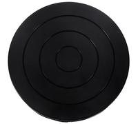 ibasenice Plateau Tournant en Plastique Noir 11 Cm pour Poterie, Socle Solide et Facile à Transporter, pour Cours D'art Céramique et Sculpture D'argile