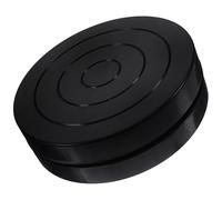ibasenice Plateau Tournant Léger et Facile à Transporter 11 Cm en Plastique Noir Socle Solide Rotatif à 360 Degrés pour Sculpture Poterie pour Cours D'art Céramique