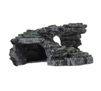 ibasenice Plateforme de Bain pour Tortues Durable Décoration Réaliste pour Aquarium avec Rampe Escalade et Cachette pour Tortues Accessoire Pratique pour Habitat Aquatique