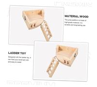 ibasenice Plateforme pour Hamster avec Échelle Flexible Délicat et pour Petits Rongeurs Favorise Coordination Accessoire Sécurisé pour Animaux de Compagnie