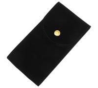 ibasenice Pochette de Rangement pour Montre, Pochette à Bijoux à Pression, Noir, Short Plush, Design à Pression, Réutilisable, Facile à Ranger Sortir, pour Mariages et Fêtes Annuelles