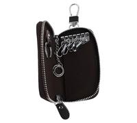 ibasenice Pochette Porte-clé Voiture Zippée Cuir Couleur Candy Mini Portefeuille pour Cartes Monnaie et Télécommande Étui Compact et Organisé pour Homme