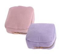 ibasenice Pochettes Menstruelles en Velours Côtelé avec Compartiments Internes Lot de 2 Design Fonctionnel pour Serviettes Hygiéniques pour L'école Bureau