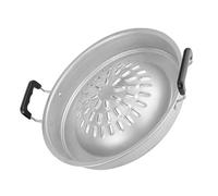 ibasenice Poêle À Barbecue Géante pour Petit Plateau Rôtissoire D'Extérieur Et D'Intérieur Poêles De Camping en Acier avec Plaque De Cuisson en Acier Inoxydable Grille De