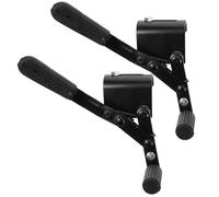 ibasenice Poignées de Frein en Métal pour Fauteuil Roulant Manuel, Levier de Frein de Rechange Noir, Paire 1, Accessoires de Mobilité pour Contrôle Sécurisé et Blocage des Roues, Compatible