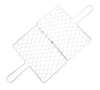 ibasenice Poisson Grillé avec Grille en Fer Friture Extérieure Barbecue Panier De Gril Multifonction Panier De Gril Portable Panier De Gril Grille De Gril en
