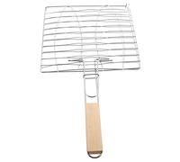 ibasenice Poisson Viande avec Clip Support de Barbecue pour Légumes Steaks et Fruits de Mer Outil de Cuisson Extérieur pour Camping et Pique
