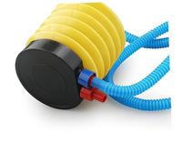 ibasenice Pompe à Pied Portable pour Ballons Mini Gonfleur avec Tuyau Flexible Plastique Bleu et Jaune Compact et pour Jeux Matelas Gonflables et Piscine