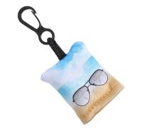 ibasenice Porte-clés avec Chiffon Microfibre Doux pour Nettoyage Lunettes et Écrans, Design Multifonctionnel en Fibre, pour Voyage et Surfaces Délicates