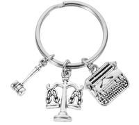 ibasenice Porte-Clés Avocat Justice Pendentif coratif En Alliage Accessoire De Sac Pour Avocat Juriste Et Étudiant En Droit Cadeau Symbolique Pour Femme