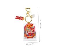 ibasenice Porte-clés Nouvel An Dragon Style Chinois Pendentif Sac à Dos Dragon Année Accessoire Porte-souvenir pour Paix et Sérénité et Élégant Décoration Pratique