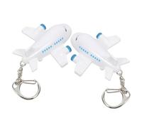 ibasenice Porte-clés Sonore et Lumineux LED Avion pour Anniversaire Garçon et Filles, Décoration de n Plastique, Lot de 2 Pièces Design Unique et Stylé