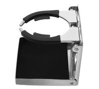 ibasenice Porte-gobelet Pliant Inoxydable Réglable pour Bateau Camion Camping et Van Support Sécurisé pour Bouteilles et Boissons Montage Mural Rambarde pour Vie Mobile