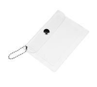 ibasenice Porte-Monnaie Transparent Étanche Petit Format en PVC Léger Multifonction pour Femmes Activités de Plein Air Porte-clés Inclusion Chaîne Pratique