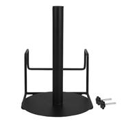 ibasenice Porte-paquet en Métal Noir Suspendu pour Paquet Plastiques Enroulables, Support Mural Simple Tête, Distributeur Compact pour Épiceries et Supermarchés, Organiseur Gain de Place