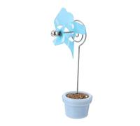 ibasenice Porte-Photo Support Mémo et Cartes Bureau en Plastique de Bureau Créatif Pot de Fleurs et Moulin à Vent et pour Bureau et Espace D'étude pour Espace D'étude