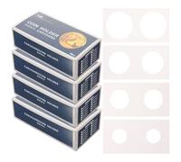 ibasenice Porte-Pièces Professionnel en Papier Épais 200 Pcs Coffret Protecteur Transparent Anti-Rayures pour Collectionneurs Pièces de Monnaie
