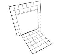 ibasenice Porte pour Cage à Chats Métallique Résistante Noire 35X35 CM pour Enclos d'animaux Accessoire de Chenil et Cage Chat à Ouverture Intérieure