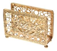 ibasenice Porte-serviettes de Table en Fer Or Vintage, Ornement Délicat et Élégant pour Dîners, Gain de Place et Décoration Sophistiquée