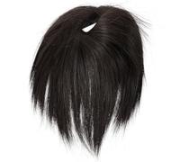 ibasenice Postiche Chignon Désordonné en Soie Haute Température Noir, Accessoire Cheveux Facile à Utiliser pour Femmes Quotidien et Mariages