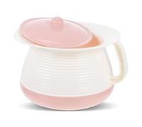 ibasenice Pot de Chambre Portable en Plastique avec Couvercle Urinoir de Nuit Couvert pour Garçon et Filles et Personnes Âgées 1 Pièce Rose Usage Familial et Hospitalier Facile à