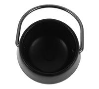 ibasenice Pot de Maison de poupée Miniature Accessoire de Cuisine Miniature Petit Chaudron Maisons Maison Miniature fée Petit modèle de Pot Mini Pot pour Mini Maison ferroalliage Black