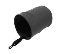 ibasenice Poubelle Suspendue Voiture Pliable Compacte Corbeille Rangement Coffre Multifonction Cuir Noir Petite Poubelle Voiture Portable pour Déchets et Voyages