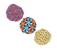 ibasenice pour Protéger Cheveux Pendant le Sommeil en Satin pour Garçon et Filles, Léger et Couvrant Toute la Tête, Lot de 3